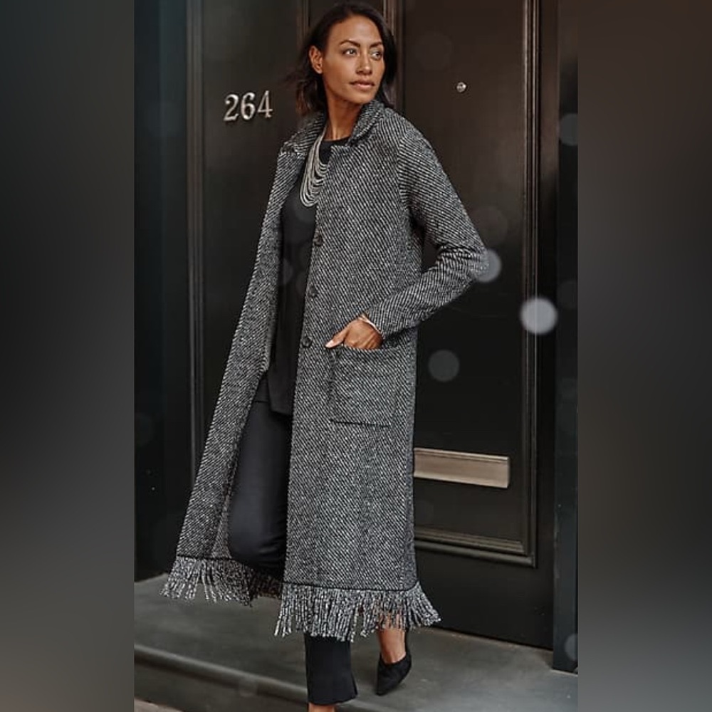 J Jill Wearever Tweed Topper